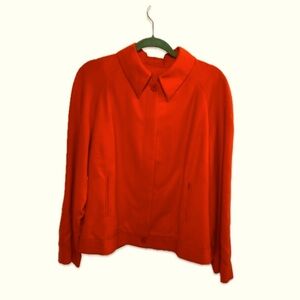 Rodier France Red Wool Cropped Blazer Size 46/ XL